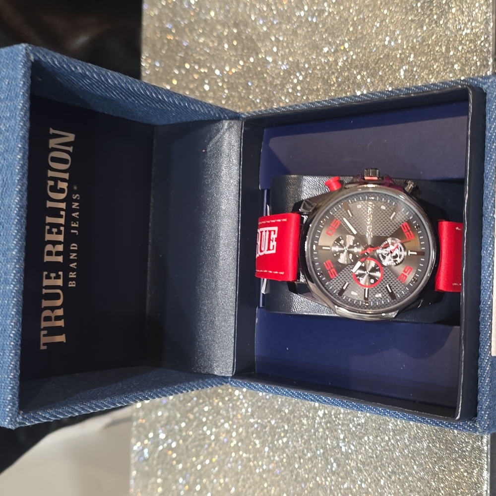 True Religion Script Band Chronograph 44.5MM Watch - Picture 4 of 9